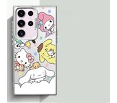 Sanrio Cute melody Case for Samsung Galaxy S24 Ultra S20 S21 FE S23 Ultra Note 20 S22 Plus S20 FE S24 Soft Cover Luxury