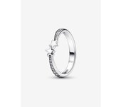 Pandora - Anillo Brillante de Estrellas Fugaces - Plata de Lei