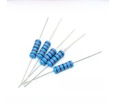 20pcs 3W Metal film resistor 1% 1R ~ 1M 1R 4.7R 10R 22R 33R 47R 1K 4.7K 10K 100K 1 4.7 10 22 33 47 4K7 ohm resistance