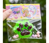 Handmade Taba Cat's Paw Fidget Toy - Kawaii Plush Stress Reliever, Perfect for Birthdays