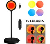 LED Projectors Night Light Sunset Lamp RGB LED Ring Light Color Lamp USB Rainbow Lamp Desk Decoration Home Atmosphere Lighting
