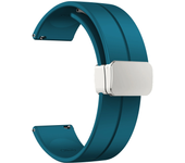 20mm 22mm Strap For Samsung Galaxy watch 4/5 pro/classic/gear s3/active 2 Sport Silicone Magnetic Buckle For Huawei GT 2 3 band
