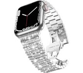 Diamond Strap for Apple Watch 10 9 8 7 SE X 40/44mm 41/45mm 42/46mm 49mm Ultra Luxury Band Metal For iWatch Series 10 9 8 7 se