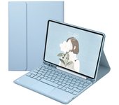 With Pencil Holder Keyboard Case for iPad 10 Generación 2022 Touchpad Keyboard BT Wireless Spanish