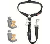 Cinturones de seguridad para perros para automóviles | Arnés ajustable para perros para automóvil | Cinturón de seguridad para perros con reposacabezas para cachorros | Arnés elástico para cinturón de seguridad para perros | Correas fuertes Ha