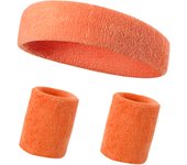 3PCs/set Mens Sports Headband Sweatband Stretch Elastic Outdoor Sport Sweat Headband Wristband Women Gym Running Tennis Headwrap