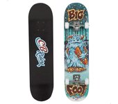 COLORBABY - Monopatín para niños diseño Big Foot o Retro 80's Hits, mide 79x20 cm, patinete, Skate, tabla de Madera y eje de aluminio, antideslizante, skateboard niño, tabla con 4 ruedas de PVC, regalo para niños de 6 años