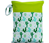 Biai hermoso patrón poliéster bebé impermeable traje de baño bolsa doble bolsillo bebé pañal seco MINI BOLSA húmeda pañal bolsa 25*35
