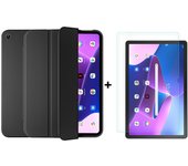 For Lenovo Xiaoxin Pad 2022 10.6" Tab M10 Plus 3rd Gen Case TB128FU TB125FU Funda Tablet Tri-Fold Magnetic Stand Cover+Film