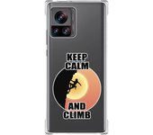 Funda Silicona Antigolpes para Motorola Edge 30 Ultra 5G diseño Mujer Escalada Dibujos