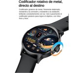 2024 Reloj Inteligente Hombres Mujeres, Smartwatch with Llamada Bbluetooth, Pantalla AMOLED de 1,43 ", IP68 Impermeable, Más De 100 Modos Deportivos, Monitor de Oxígeno En Sangre, Frecuencia Cardíaca y Sueño, compatible con Huawei iPhone Xiaomi Android