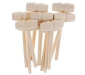 30 piezas Mini Martillo de Madera para Cangrejo Langosta y otros marcos, Madera maciza Mini Mallet golpeando Avión