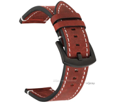 18 24 20mm 22mm Leather Strap for Samsung Galaxy Watch 7/6/5/4 40 44mm Vintage Bracelet for Xiaomi for Redmi Watch 3 Lite/Active