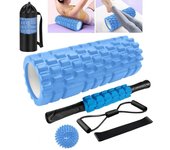 Foam axis EVA yoga column fitness relaxation thin leg yoga roller six in one set