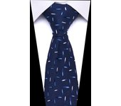 New Design  Men's Print Pattern Ties for Men 7.5 cm Neckties Polyester Jacquard Gravatas Wedding Ties Fit Workplace