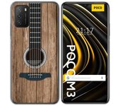 Tumundosmartphone Funda Gel Tpu para Xiaomi POCO M3 / Redmi 9T diseño Madera 11 Dibujos