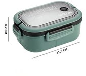 2 Layers Stackable Bento Box Portable Cute Cartoon Children Lunch Box Food Storage Container Eyeglass Bear Thermal Bento Box