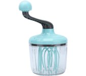 Batidora de mano de polipropileno para huevos, batidora de crema con mango desmontable, práctica y antideslizante, color verde claro para cocina