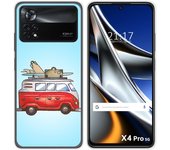 Funda Silicona para Xiaomi POCO X4 Pro 5G diseño Furgoneta Dibujos