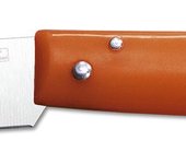 ARCOS Navaja Profesional Multiusos 85mm de Bolsillo en Acero Inoxidable y Funda Polipropileno. Navaja Albacete Multifunción para Cortes. Color Naranja