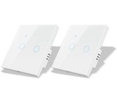 Smart Life Tuya WiFi Light Stair Switch 2Gang 1/2/3Way Control Smart Wall Wireless House Touch Cross Switch Google Home Alexa