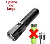 Mini Flashlight XHP50 LED USB C Rechargeable 16340 18650 Battery Flashlight 1500lm Powerful Torch Can Be Closed with One Click