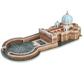 DAM. Puzle 3D de cartón de la Basílica de San Pedro en la Ciudad del Vaticano. 44 piezas. 36x18x11cm.