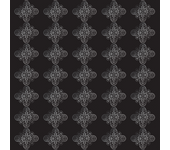 Papel Pintado Victoriano Flores en fondo negro