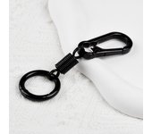 Portable Spring Keychain Climbing Hook Keychain Simple Strong Carabiner Shape Keychain Accessories Metal Keychain Accessories