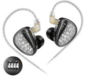 KZ ZA12 2DD+4BA Hybrid IEM Headphones Wired InEar Monitor Hifi Adjustable Tuning Earphones Sports Noise Cancellin Gaming Headset