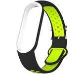 For Xiaomi Band 567 Silicone Watch StrapTwo-Color Breathable Smart Watchband Replacement Bracelet for Xiaomi MiBand 567 Strap