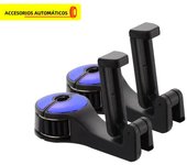 Multi-functional 2 In 1 Car Hook Hidden Multifunctional Rear Headrest Hook Car Rear Phone Holder Lock Type Mobile Phone Holder
