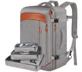 Mochila de viaje para llevar en el avión, mochila expandible para llevar en el avión, mochila para computadora portátil, mochila de día aprobada para aviación