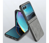 Luxury Lambskin Leather Cover for Motorola Razr 2024/25 Razr 50/40 Ultra 50 Ultra 40 Ultra 5G Shockproof Hard Plastic Phone Case