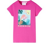 Camiseta Infantil dark pink 104