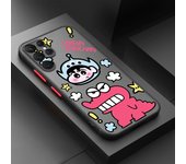 Crayon Shin-chan Cute Cartoon For Samsung Galaxy S24 S23 S22 S21 S20 Ultra Plus FE Note 20 5G Frosted Translucent Phone Case