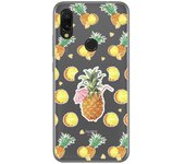 Tumundosmartphone Funda Gel Transparente para Xiaomi Redmi 7 diseño Piña Dibujos