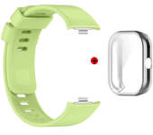 For Redmi Watch 4 Strap Case Soft Full Screen Protector Plating Cover Casing Classic Silicone Smart Watch Band Straps