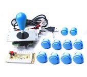 Copy SANWA Game Machine Arcade Console DIY Kit 8 Way Joystick Push Buttons For PC Raspberry Pi Zero Delay USB Board Controller