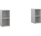 vidaXL Muebles para TV 2 uds madera de ingeniería 72x35x36,5 cm, Mueble de Salon, Mueble TV, Mueble TV salon, Mesa de TV, Mueble tele