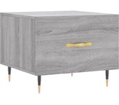 vidaXL Mesa de centro madera contrachapada 50x50x40 cm Blanco, Negro, Blanco brillante Mesita de Salón o Comedor o Auxiliar Mesa de Café Meuble Salón