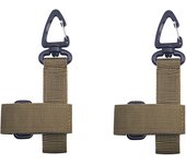 2PCS Outdoor Small tools Tactical Gear Glove Holder Strap, Molle Key Ring Tactical Keychain Nylon Gear Keeper Glove StrapMolle