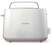 Tostadora philips daily collection hd2581 blanco 830w - 8 niveles - 2 ranuras dist.tamaño - bandeja migas
