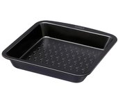 PYREX® GLIDE Fuente Cuadrada Horno Acero 24CM Negro Brillo  Antiadherente