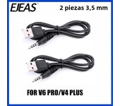 EJEAS V6 V4 V4C V6C V6 Pro FBIM 3.5mm/Type-C Data Charging Cable Motorcycle Helmet Bluetooth Intercom Headphones Accessories USB