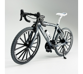 Mini bicicleta de aleación 1:10, modelo fundido a presión, bicicleta de montaña en miniatura de Metal, juguete de carreras, cole