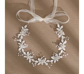 Handwork Flower Vine Headband Headmade Bride Hair Accessories Wedding Head Jewelry Headdresses For Girlfriend Bridal Headpiece