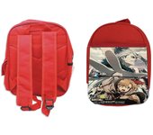 MERCHANDMANIA PACK MOCHILA ROJA Y ESTUCHE mushoku tensei serie anime rudeus greyrat school material