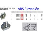 Avl sujetacables plano simple 3 cincado 70000311