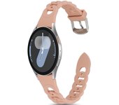 Correa de silicona para Samsung Galaxy Watch 7 / 6 / 5 / 4 / Amazfit GTS 4 / Garmin Vivoactive 5, Diseño Cadena Ancho 20mm